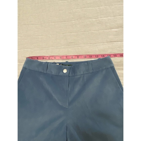 NWT Mustique Flared Fit Trousers Blue Corduroy Pants 36 6 - Picture 9 of 11